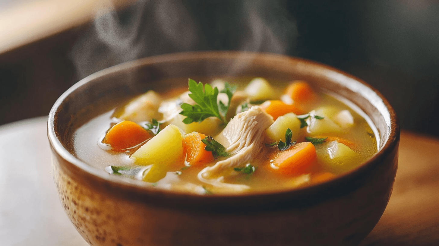 homemade chicken soup
