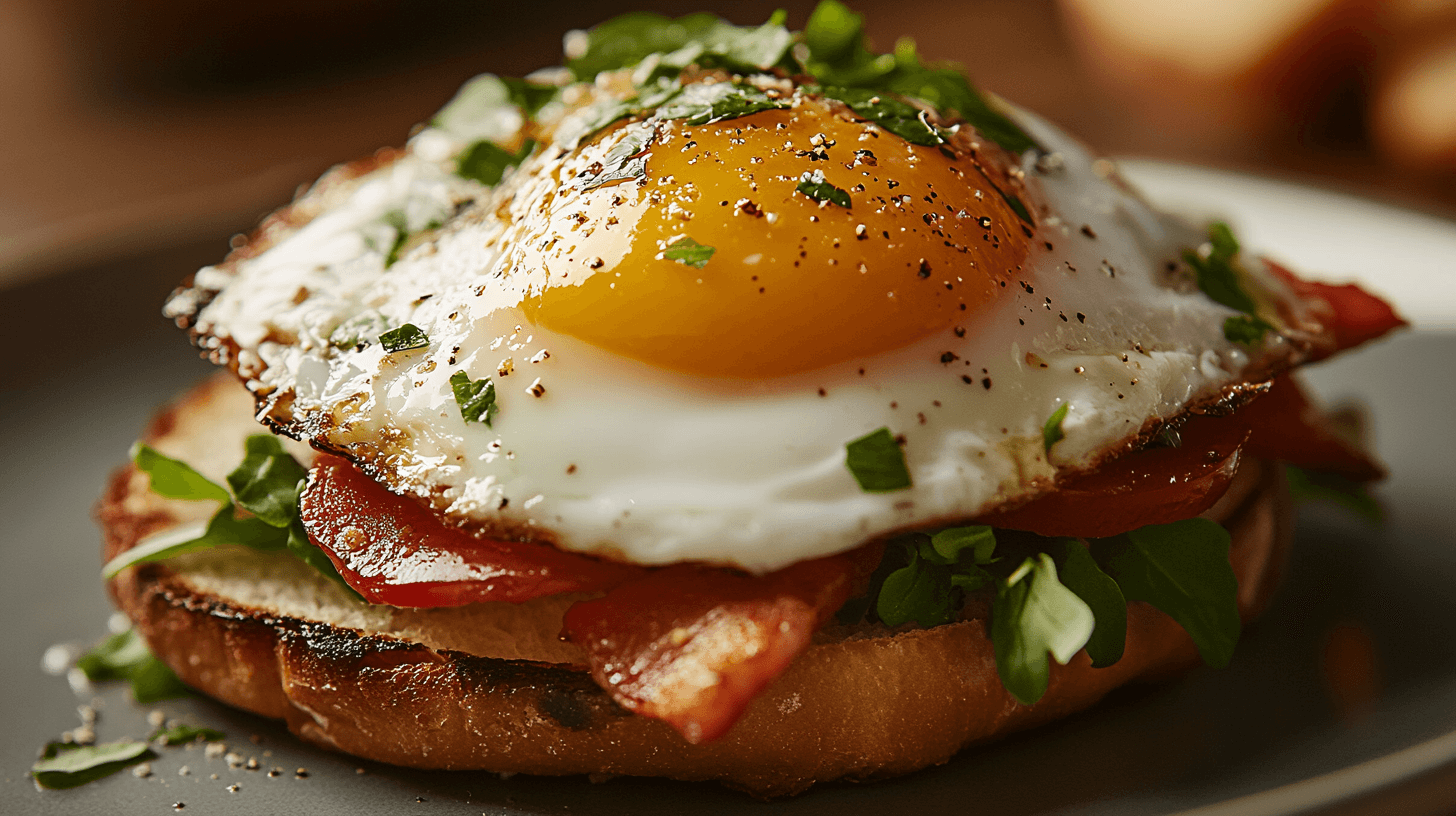 perfect over-medium eggs