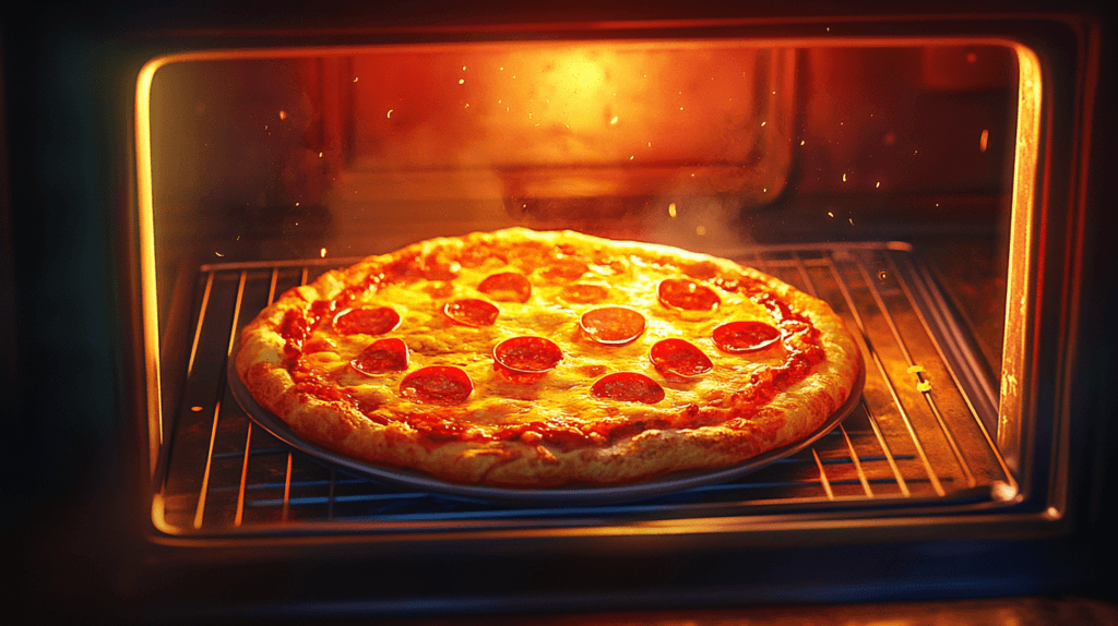 pizza fresh out of the oven