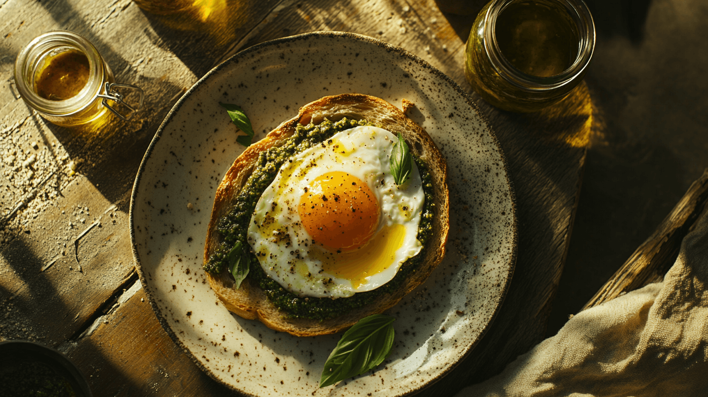 pesto eggs