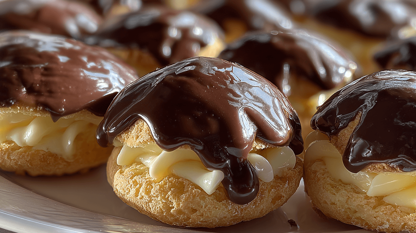 Boston Cream Pie Cookie Bites