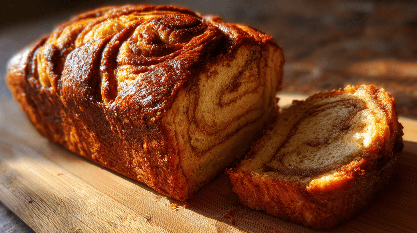 Homemade Cinnamon Swirl Banana Bread