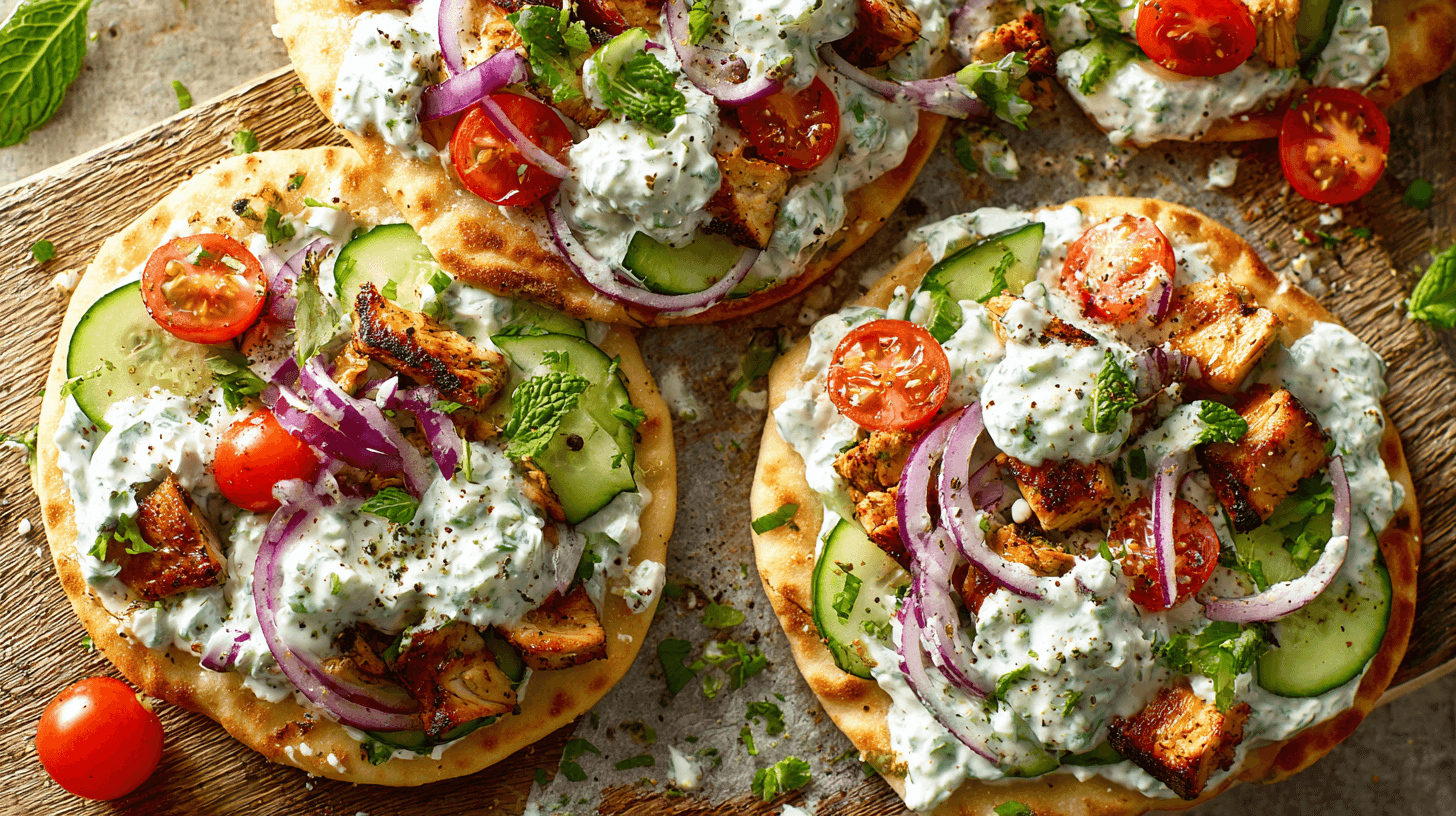 Tzatziki Chicken Pizza