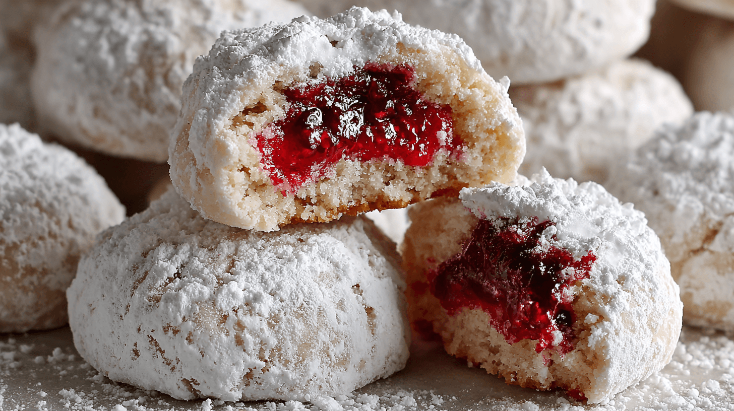 Festive Raspberry Cookies