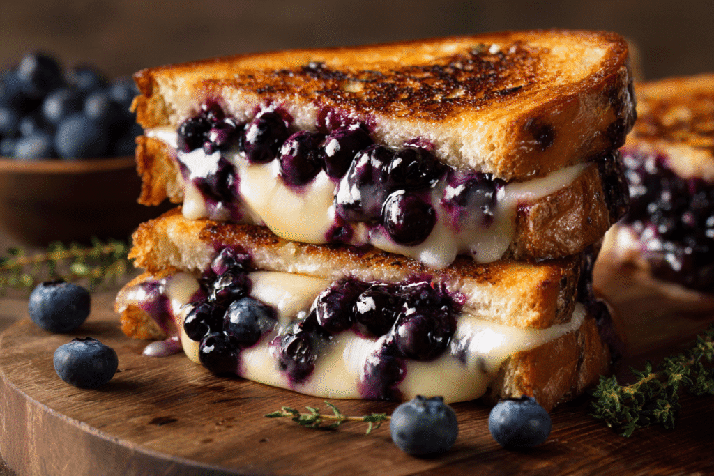 Gourmet Blueberry Grilled Cheese