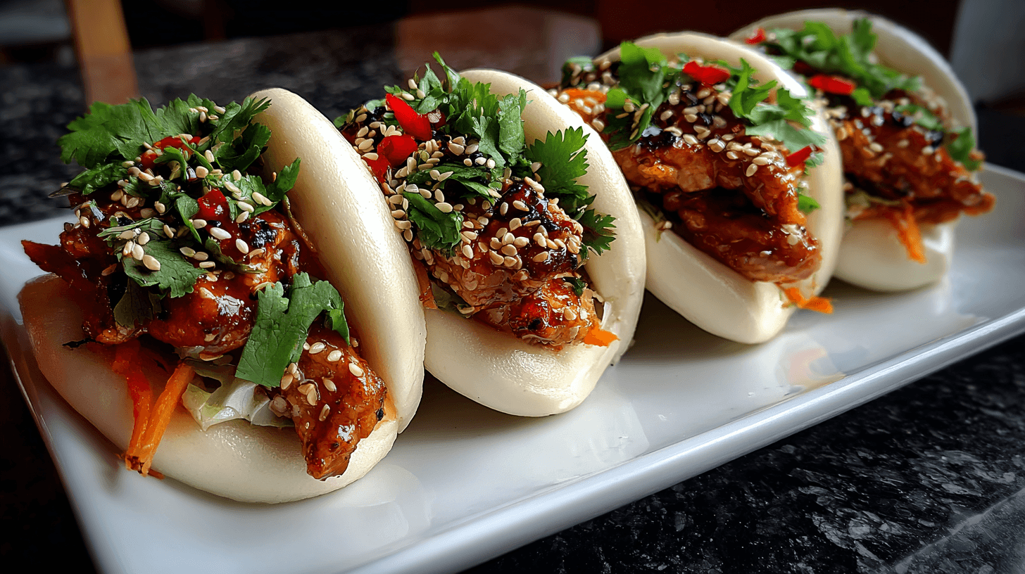 Korean Chicken Bao Buns