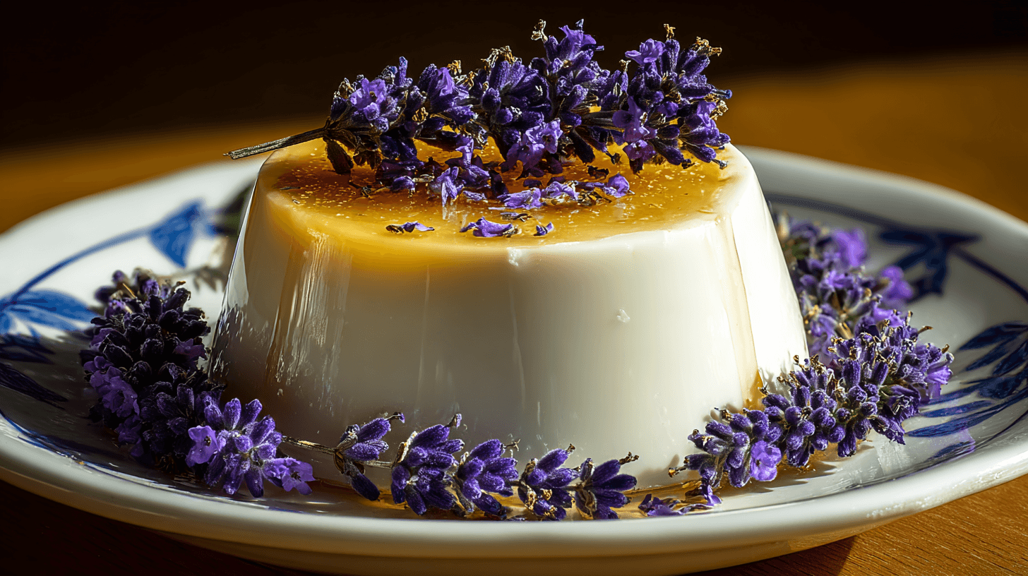 Lavender Honey Panna Cotta