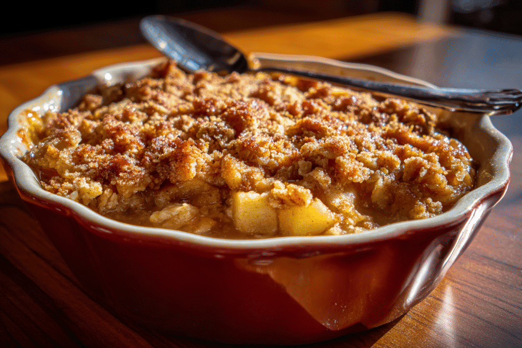 Warm Cinnamon Apple Crisp