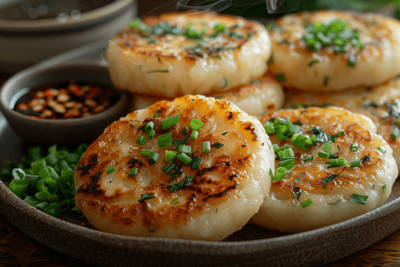 homemade savory rice cakes