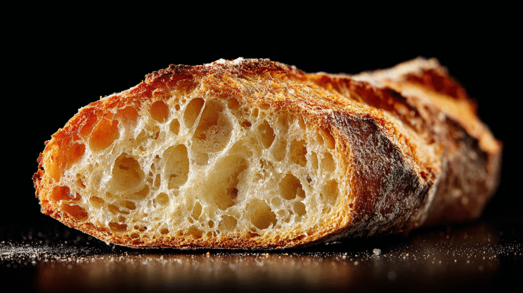  Cross Section Of Mini Baguette Open Crumb 