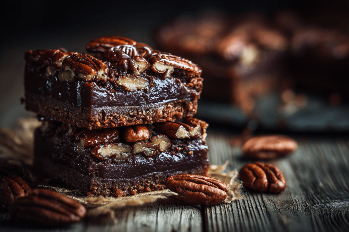 Sticky Chocolate Pecan Bars
