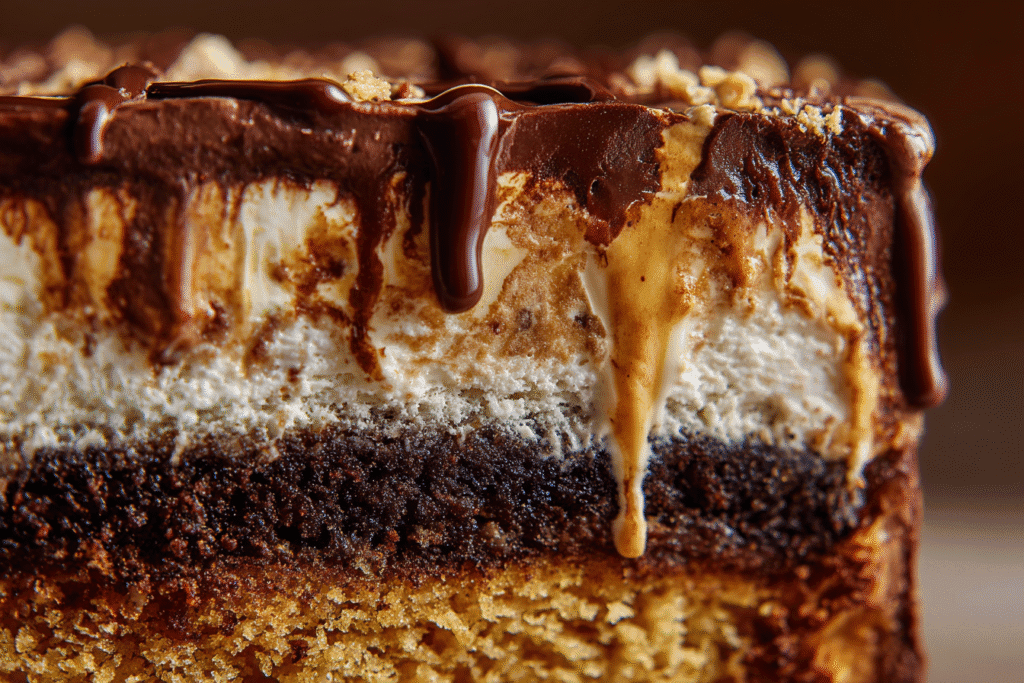 Macro Shot Of Piecaken Interior Layers Sharp