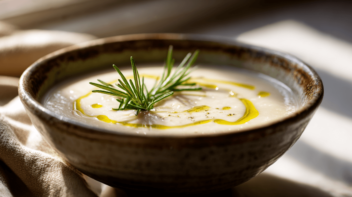Rosemary Roasted Garlic Bean Soup
