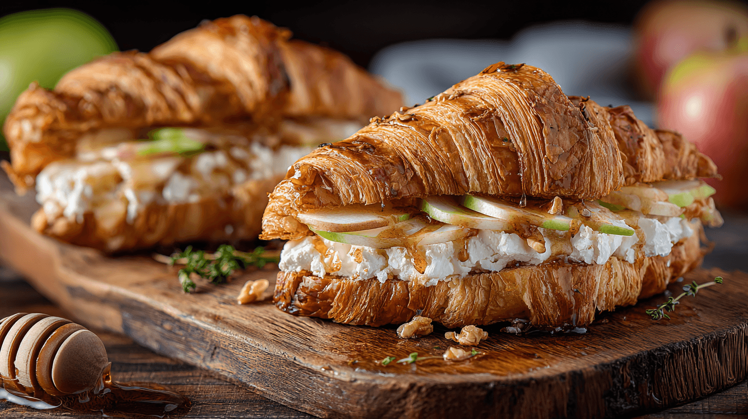 Apple & Goat Cheese Croissant Sandwich
