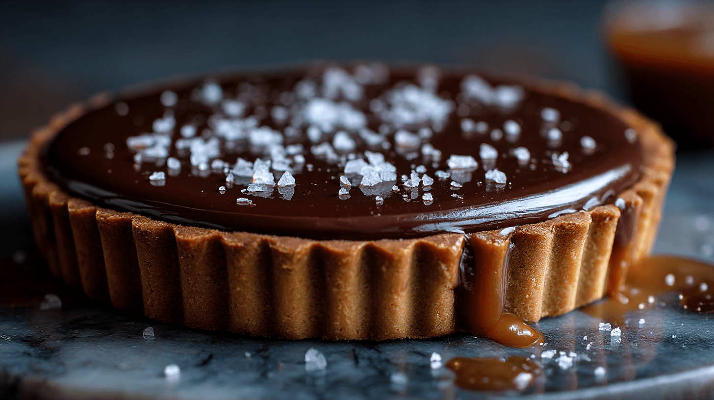 Chocolate Tart with Salted Caramel