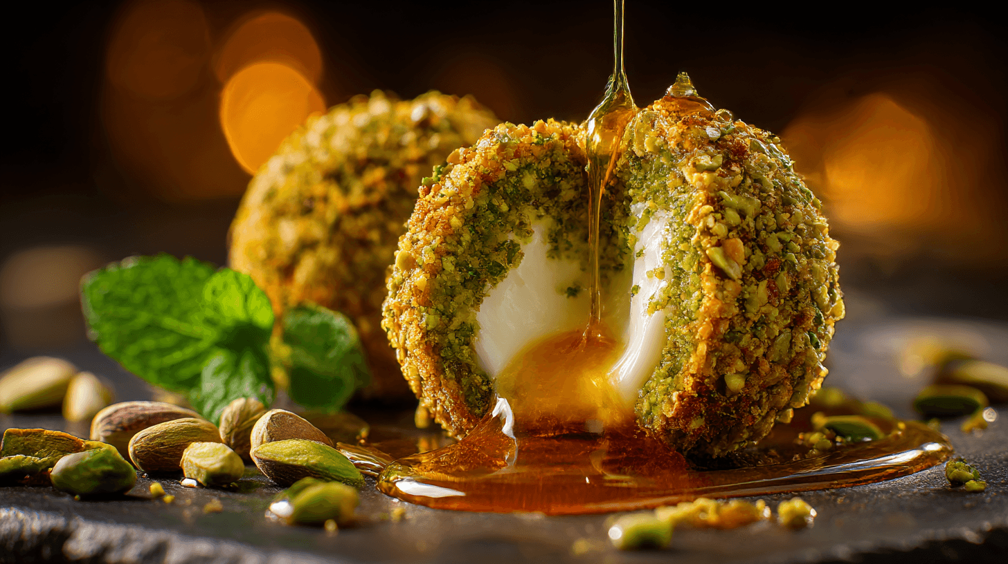 Dubai Pistachio Cheese Bomb