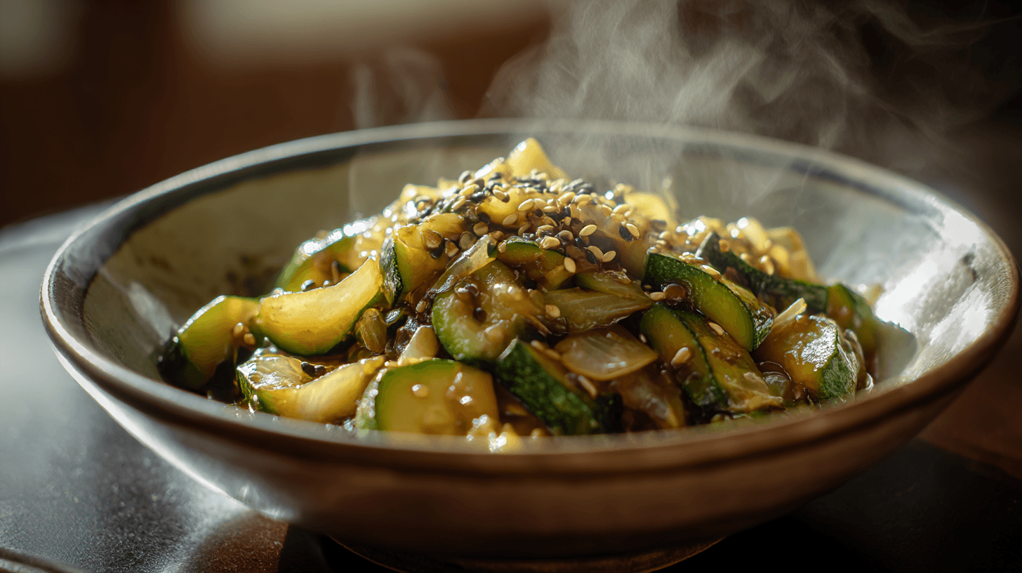 Japanese Zucchini & Onion Stir-Fry