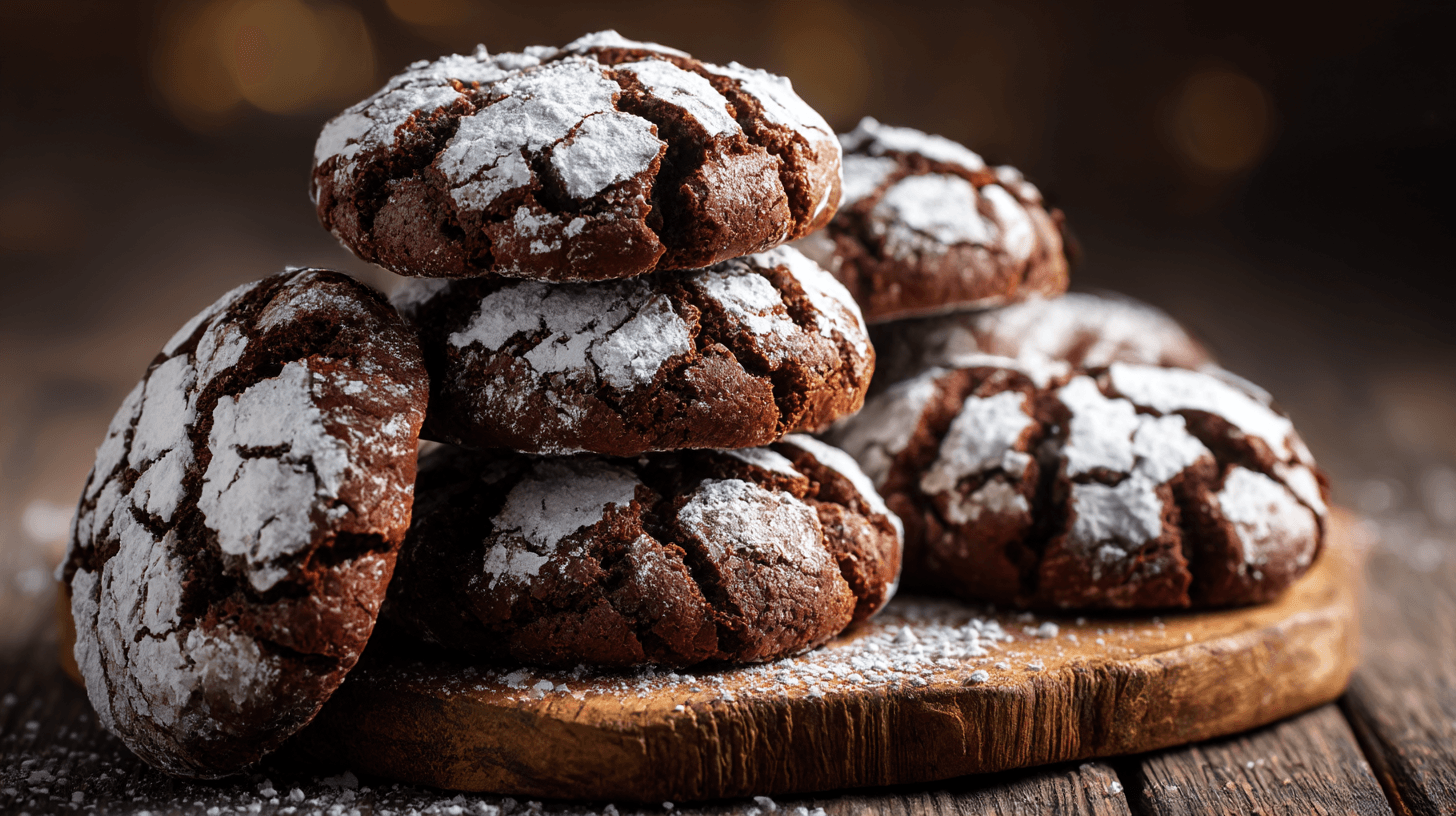 chocolate crinkle cookies
