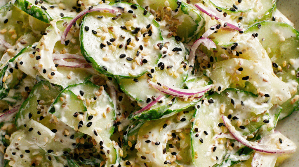 Jalapeno Popper Cucumber Salads