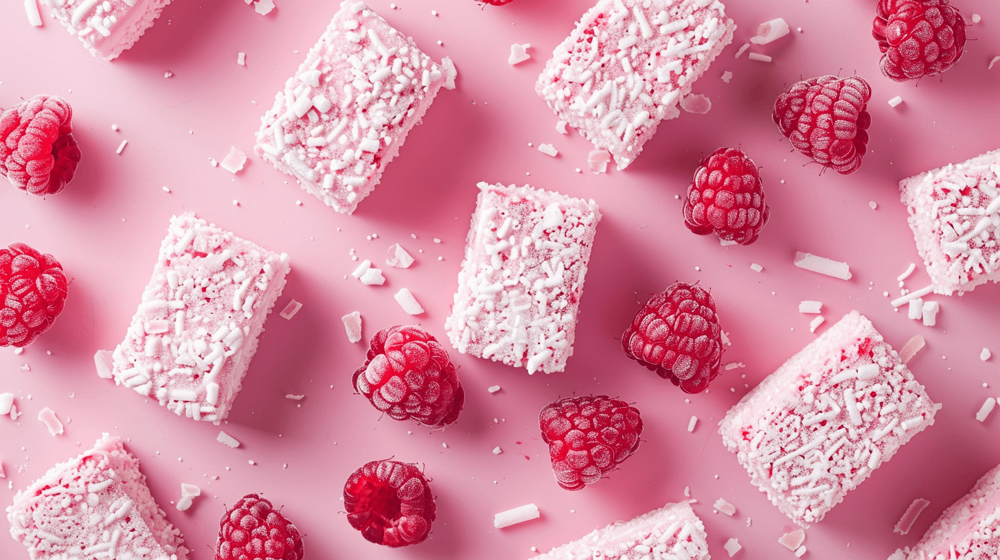 Raspberry Lamingtons